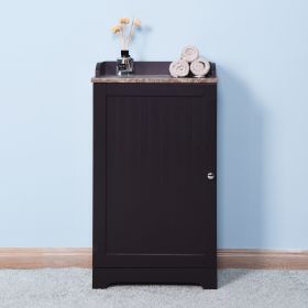 Bathroom Cabinet Wooden Living Room Espresso cabinet with a Door