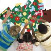 DIY Felt Christmas Tree 41Pcs Detachable Ornaments for Kids Toddler Wall Hanging Christmas Decoration Xmas Gift