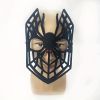 1pc Unusualitems Black Spider Red Eye Mask Cos Stage Performance Props Decoration Halloween Decor 2023