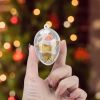 5 PCS Clear Plastic Easter Christmas Balls Baubles Sphere Fillable Xmas Tree Ornament