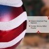 24Pcs Set Hanging Ornaments Ball Star Patriotic Festival Party Decor Independence Day 4th of July Christmas Tree Wall Indoor Outdoor Decoration