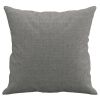 Throw Pillows 2 pcs Dark Gray 15.7"x15.7" Fabric