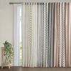 Imani Cotton Printed Curtain Panel with Chenille Stripe and Lining