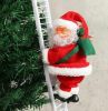 New Year Christmas Music Santa Claus Electric Climbing Xmas Tree Decor Ornament