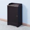 Bathroom Cabinet Wooden Living Room Espresso cabinet with a Door