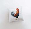 Watercolor Rooster Looking Right | Brid Print | Bird Décor | Accent Pillow Cover | Throw Pillow Covers | Pillow | Room Décor | Bedroom Décor