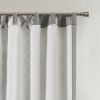 Imani Cotton Printed Curtain Panel with Chenille Stripe and Lining