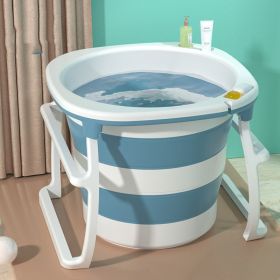 The Shower Bucket Can Be Folded For Adults (Option: Blue-L)