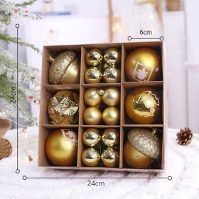 Christmas Tree Pendant Ball Creative Decoration (Option: Gold116)