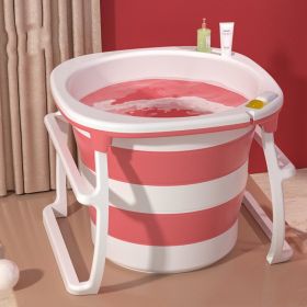 The Shower Bucket Can Be Folded For Adults (Option: Pink-L)