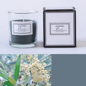 Christmas Handmade Fragrance Candle Light (Option: Light grey sweet olive flower)