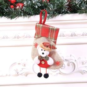 Christmas Decorations Christmas Stocking Pendant Christmas Stocking Gift Bag Hanging Piece (Option: EW16)