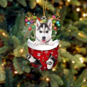 New Creative Cute Christmas Socks Dog Pendant Decoration Holiday Gift (Option: Little Husky)