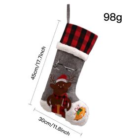 Cartoon Checked Socks Children's Gift (Option: Elk)