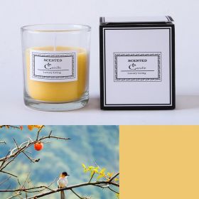 Christmas Handmade Fragrance Candle Light (Option: Yellow Japanese persimmon)