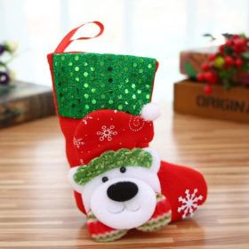 Christmas Decorations Christmas Stocking Pendant Christmas Stocking Gift Bag Hanging Piece (Option: EW08)