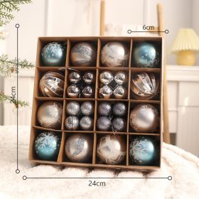 Christmas Tree Pendant Ball Creative Decoration (Option: LIGHT BLUE48)