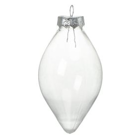 Special-shaped Transparent Christmas New Plastic Ball Bulb Modeling Props (Option: Oval Ball)