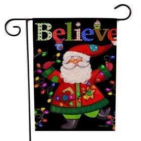 Santa Claus Garden Flag Christmas Decorations (Option: Sd2-30x45cm)