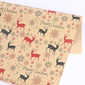 Thickened Wrapping Paper For Christmas Gifts (Option: Christmas reindeer-50x70cm)