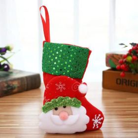 Christmas Decorations Christmas Stocking Pendant Christmas Stocking Gift Bag Hanging Piece (Option: EW06)