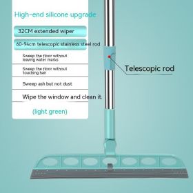 New 180 Degrees Rotatable Magic Broom Foldable Wiper Blade (Option: Light Green-Splicing)