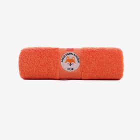 Cotton Rectangular Washcloth Absorbs Water (Option: Orange-50x25cm)