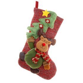 Christmas Socks Gift Bag Large Three-dimensional (Option: Deer)