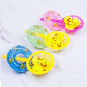 Water Playing Toy Little Yellow Duck Baby Boys And Girls Bathing Swimming Set (Option: Splashing Duck set-Random color 1pc)