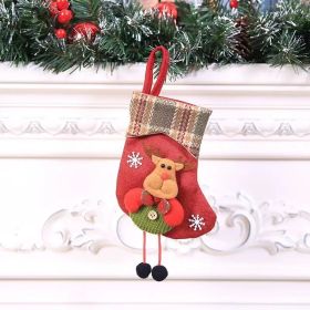 Christmas Decorations Christmas Stocking Pendant Christmas Stocking Gift Bag Hanging Piece (Option: EW15)