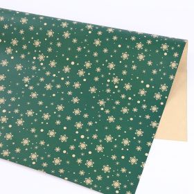 Thickened Wrapping Paper For Christmas Gifts (Option: Blue snowflake-50x70cm)