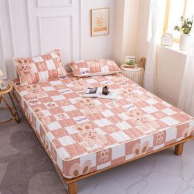 Cotton Covered Anti Slip Cartoon Bedspread (Option: Square rabbit-120x200cm)