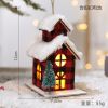 Creative Christmas Tree Blind Box Desktop Ornaments Wooden House Family Pendant