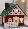 Creative Christmas Tree Blind Box Desktop Ornaments Wooden House Family Pendant