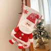 Christmas Stocking Socks Decorations for Home Christmas Ornaments Xmas Santa Claus New Christmas Gifts for New Year Gift Bag