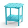 Outdoor Side Table for Adirondack Chairs;  All-Weather Resistant Humidity-Proof Waterproof Stain-Proof Accent Tables