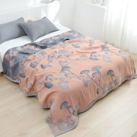 Eight Layers Cotton Gauze Towelling Quilt Cotton Air Conditioning Cover Blanket (Option: Coffee-200cmx230cm)