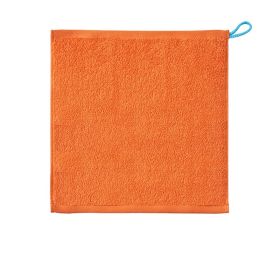 Children's Towel Pure Cotton White Solid Color (Option: Orange-34x33)