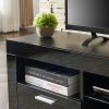 modern TV Stand with LED Lights, high glossy front TV Cabinet, can be assembled in Lounge Room, Living Room or Bedroom