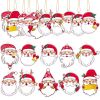 10pcs DIY Diamond Painting Christmas Decorations Xmas Tree Pendant Hanging Ornament Santa Claus Pattern Mosaic Kit Navided Decor