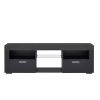 modern TV Stand with LED Lights, high glossy front TV Cabinet, can be assembled in Lounge Room, Living Room or Bedroom