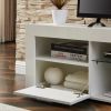 modern TV Stand with LED Lights, high glossy front TV Cabinet, can be assembled in Lounge Room, Living Room or Bedroom