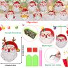 10pcs DIY Diamond Painting Christmas Decorations Xmas Tree Pendant Hanging Ornament Santa Claus Pattern Mosaic Kit Navided Decor