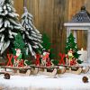 Christmas Wooden Table Ornament Xmas Creative Craft Pendant Christmas Tree Ornament For Home New Year Party Gift Decoration