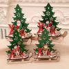 Christmas Wooden Table Ornament Xmas Creative Craft Pendant Christmas Tree Ornament For Home New Year Party Gift Decoration