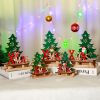 Christmas Wooden Table Ornament Xmas Creative Craft Pendant Christmas Tree Ornament For Home New Year Party Gift Decoration