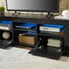 modern TV Stand with LED Lights, high glossy front TV Cabinet, can be assembled in Lounge Room, Living Room or Bedroom