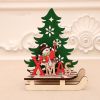 Christmas Wooden Table Ornament Xmas Creative Craft Pendant Christmas Tree Ornament For Home New Year Party Gift Decoration