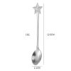 1Set Christmas Stainless Steel Coffee Spoon Tableware Stainless Steel Santa Ornaments Golden Silver Dessert Scoop Xmas Decor Gift