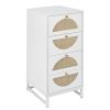 Eco-Friendly Rattan Cabinet with 4 Drawers – Versatile Storage Solution for Living Room, Bedroom, and Study